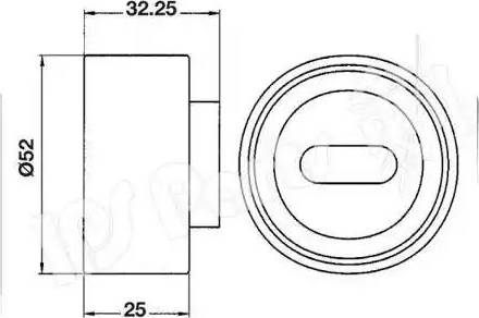 IPS Parts ITB-6300 - Натяжитель, ремень ГРМ autospares.lv