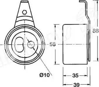 IPS Parts ITB-6319 - Натяжитель, ремень ГРМ autospares.lv