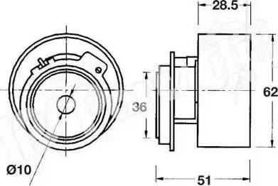 IPS Parts ITB-6311 - Натяжитель, ремень ГРМ autospares.lv