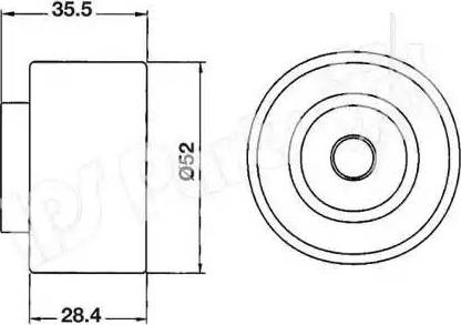 IPS Parts ITB-6312 - Натяжитель, ремень ГРМ autospares.lv