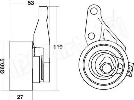 IPS Parts ITB-6338 - Натяжитель, ремень ГРМ autospares.lv