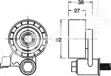 IPS Parts ITB-6329 - Натяжитель, ремень ГРМ autospares.lv