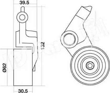 IPS Parts ITB-6242 - Натяжитель, ремень ГРМ autospares.lv