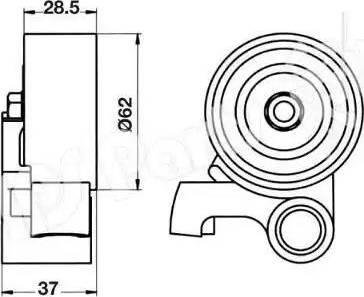 IPS Parts ITB-6255 - Натяжитель, ремень ГРМ autospares.lv