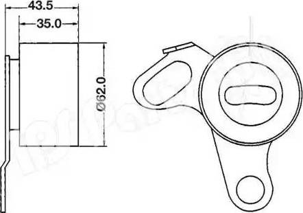 IPS Parts ITB-6202 - Натяжитель, ремень ГРМ autospares.lv