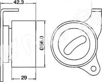 IPS Parts ITB-6215 - Натяжитель, ремень ГРМ autospares.lv