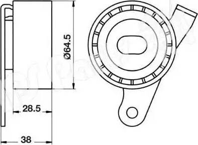 IPS Parts ITB-6210 - Натяжитель, ремень ГРМ autospares.lv