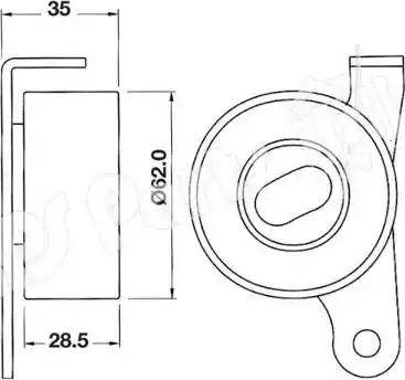 IPS Parts ITB-6211 - Натяжитель, ремень ГРМ autospares.lv