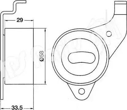 IPS Parts ITB-6213 - Натяжитель, ремень ГРМ autospares.lv