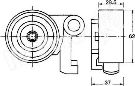 IPS Parts ITB-6233 - Натяжитель, ремень ГРМ autospares.lv