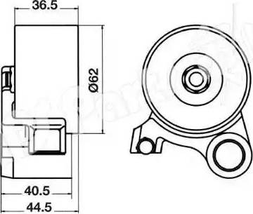 IPS Parts ITB-6221 - Натяжитель, ремень ГРМ autospares.lv