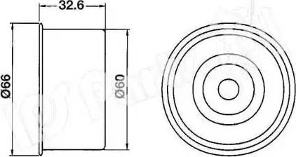 IPS Parts ITB-6H05 - Натяжитель, ремень ГРМ autospares.lv