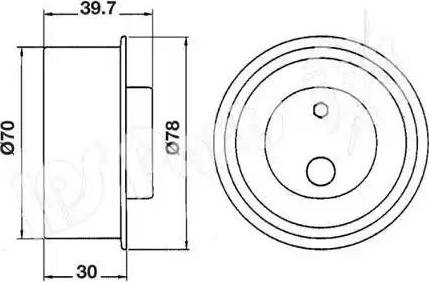 IPS Parts ITB-6H03 - Натяжитель, ремень ГРМ autospares.lv