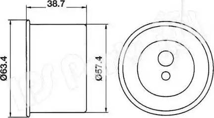 IPS Parts ITB-6H07 - Натяжитель, ремень ГРМ autospares.lv