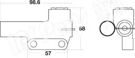 IPS Parts ITB-6H25 - Натяжитель, ремень ГРМ autospares.lv