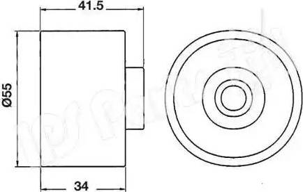 IPS Parts ITB-6K02 - Натяжитель, ремень ГРМ autospares.lv