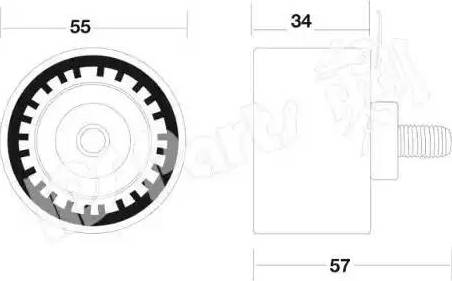 IPS Parts ITB-6K17 - Натяжитель, ремень ГРМ autospares.lv