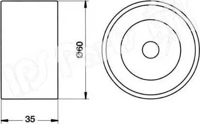 IPS Parts ITB-6K32 - Натяжитель, ремень ГРМ autospares.lv