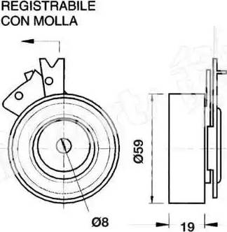 IPS Parts ITB-6W02 - Натяжитель, ремень ГРМ autospares.lv