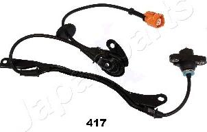 Japanparts ABS-417 - Датчик ABS, частота вращения колеса autospares.lv