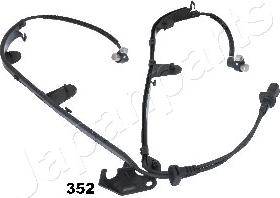 Japanparts ABS-352 - Датчик ABS, частота вращения колеса autospares.lv