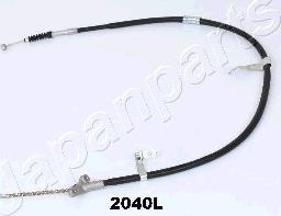 Japanparts BC-2040L - Тросик, cтояночный тормоз autospares.lv