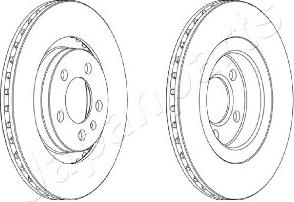 Japanparts DI-0905 - Тормозной диск autospares.lv