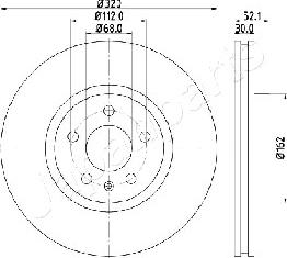 Japanparts DI-0919 - Тормозной диск autospares.lv