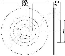 Japanparts DI-0918 - Тормозной диск autospares.lv