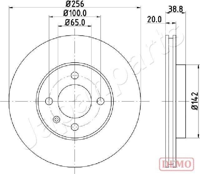 Japanparts DI-0935C - Тормозной диск autospares.lv