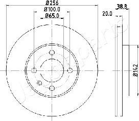 Japanparts DI-0935 - Тормозной диск autospares.lv