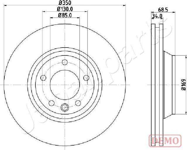 Japanparts DI-0931C - Тормозной диск autospares.lv