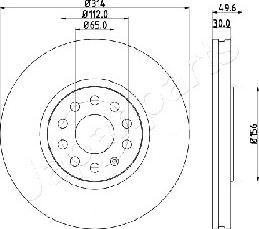 Japanparts DI-0933 - Тормозной диск autospares.lv