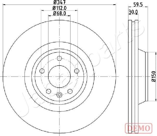 Japanparts DI-0925C - Тормозной диск autospares.lv