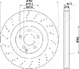 Japanparts DI-0543 - Тормозной диск autospares.lv