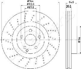 Japanparts DI-0558 - Тормозной диск autospares.lv