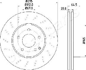 Japanparts DI-0519 - Тормозной диск autospares.lv