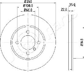 Japanparts DI-0158 - Тормозной диск autospares.lv