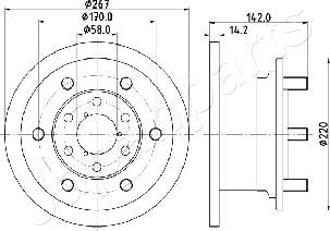 Japanparts DI-0254 - Тормозной диск autospares.lv