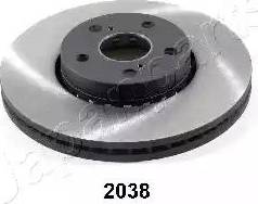 Japanparts DI-2038 - Тормозной диск autospares.lv