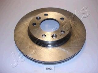 Japanparts DI-K02 - Тормозной диск autospares.lv