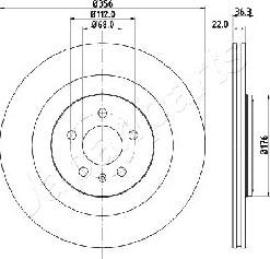 Japanparts DP-0917 - Тормозной диск autospares.lv