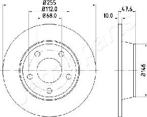 Japanparts DP-0932 - Тормозной диск autospares.lv