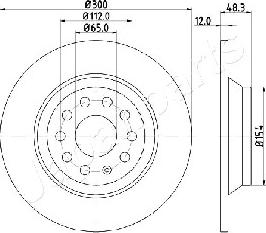 Japanparts DP-0920 - Тормозной диск autospares.lv