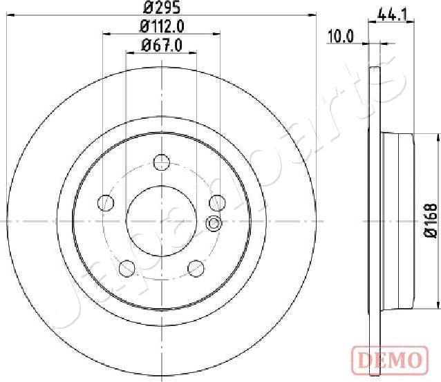 Japanparts DP-0503C - Тормозной диск autospares.lv