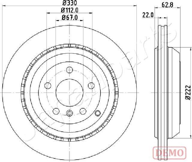 Japanparts DP-0519C - Тормозной диск autospares.lv