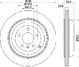 Japanparts DP-0519 - Тормозной диск autospares.lv