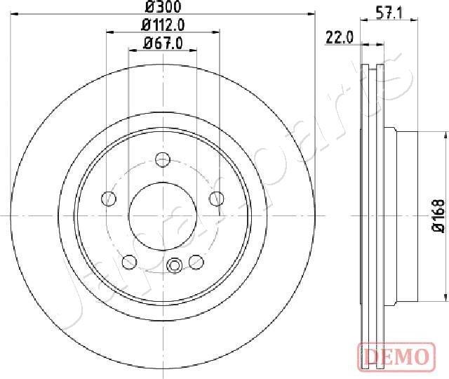 Japanparts DP-0510C - Тормозной диск autospares.lv