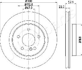 Japanparts DP-0510 - Тормозной диск autospares.lv