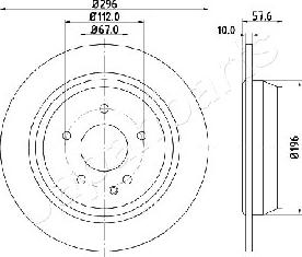 Japanparts DP-0532 - Тормозной диск autospares.lv